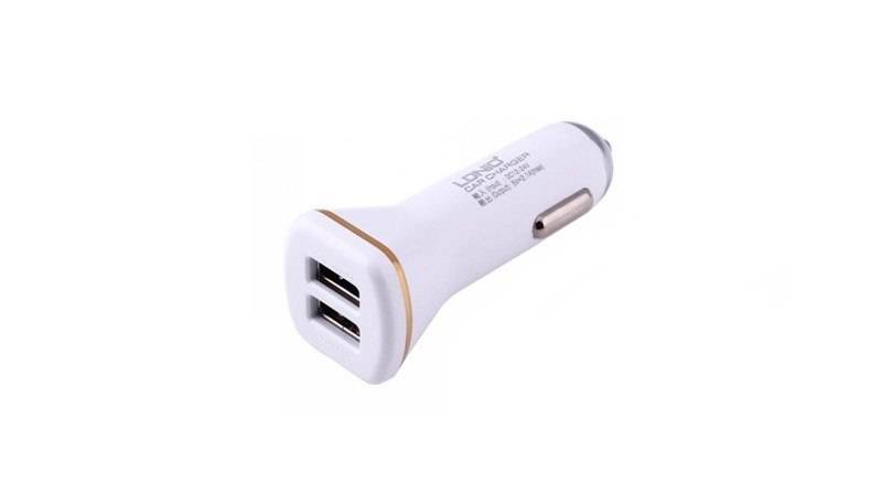 شارژر فندکی الدینیو مدل DL-219 همراه با کابل microUSB
