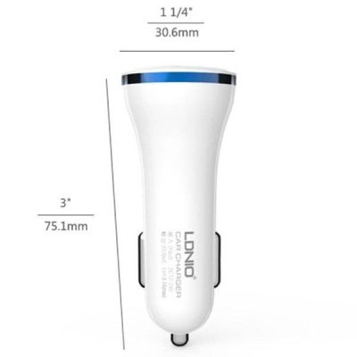 شارژر فندکی الدینیو مدل DL-C23 همراه با کابل