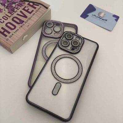 قاب مگ سیف براق آیفون نگینی