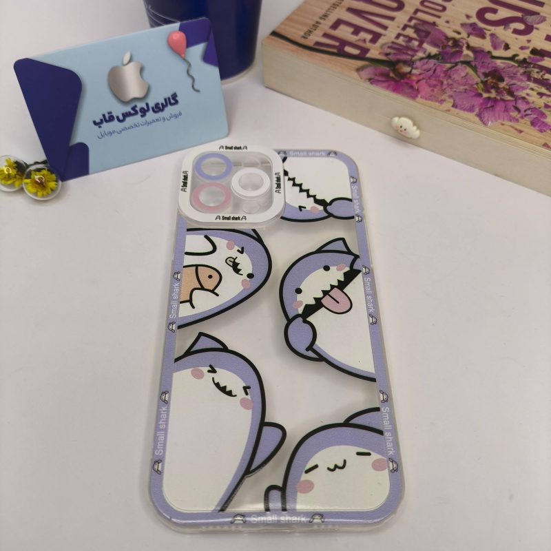 کاور کوسه پشت شفاف بنفش بنفش