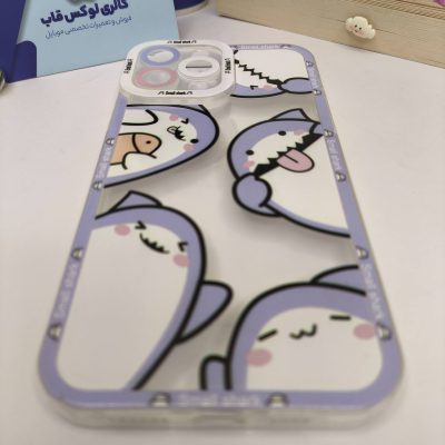 کاور کوسه پشت شفاف بنفش بنفش