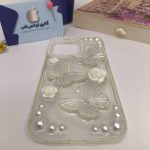 کاور پروانه اکلیلی برجسته شفاف آیفون