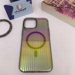 کاور هفت رنگ مگ سیف linex کرکره ای شفاف آیفون