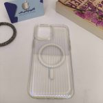 کاور هفت رنگ مگ سیف linex کرکره ای شفاف آیفون