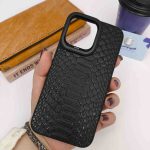 کاور kajsa پوست کورکودیل مشکی آیفون - Image 4