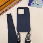 کاور ژله ای با بند سرمه ای آیفون