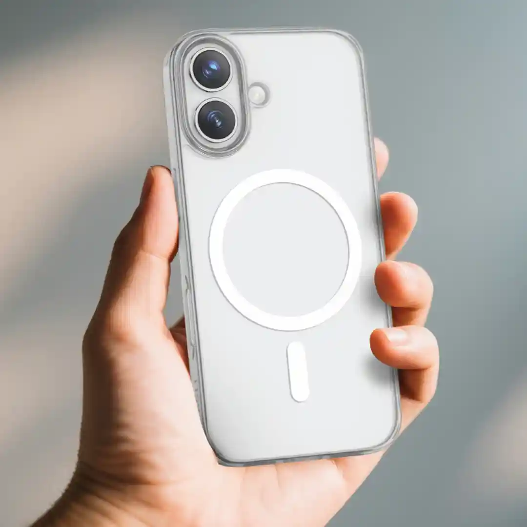 قاب شفاف اورجینال اپل استور Iphone 17 Clear Case مدل MagSafe