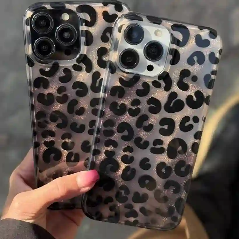 قاب پلنگی شاينی مدل Shiny leopard برای IPHONE 17 Pro