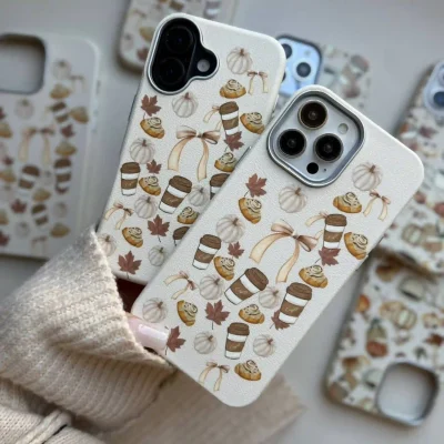 قاب کافی پاییزی مدل Masa Autumn vibe coffee برای iPHONE 16 Promax