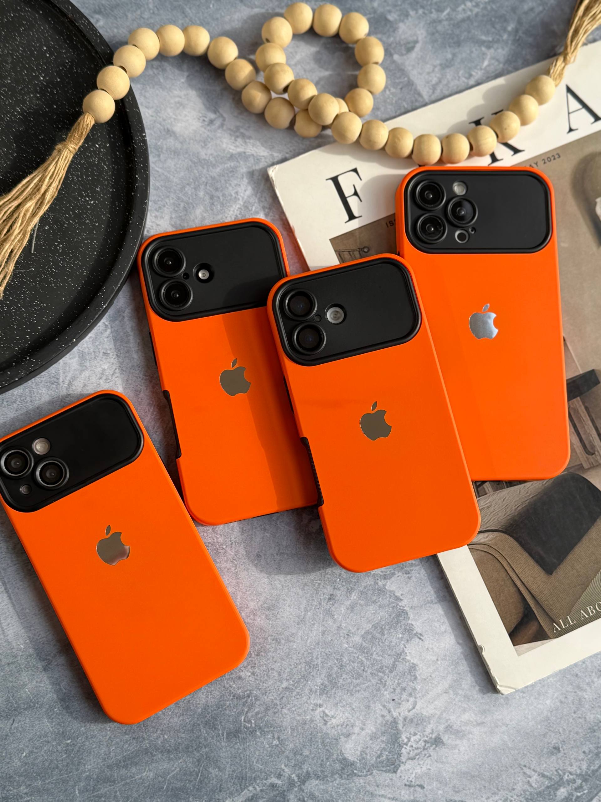 قاب نارنجی نئو لنز IPHONE 17 Pro مدل Neo Lens