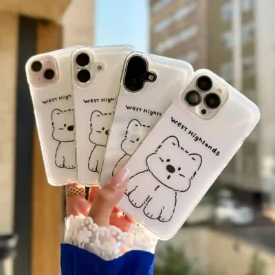 قاب سگ مدل West Highland برای IPHONE 13 Promax