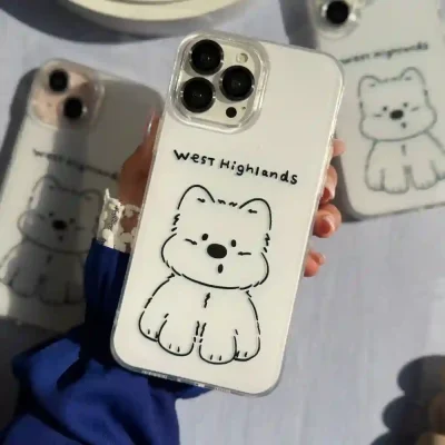 قاب سگ مدل West Highland برای IPHONE 13 Promax
